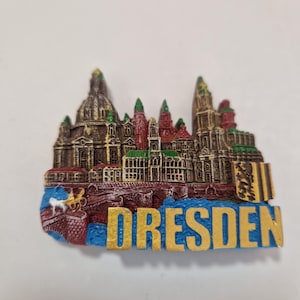 Souvenir 3D Fridge Magnet Dresden Germany 3D Refrigerator Magnet Dresda Germany 3D Fridge Magnet Decoration Travel