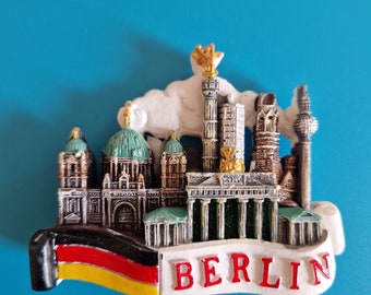 3D Berlin Wall Germania Frigorifero Magnete del Frigorifero Souvenir turistici Mestieri della Resina Fatti a Mano Adesivi magnetici Casa Cucina Decorazione Regalo di Viaggio