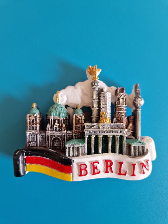 Souvenir 3d Cœur Aimant Frigo 3D Cœur Allemagne - Cadeau Souvenir Déco Cuisine | Collection Magnétique Originale Décoration Cuisine Originale