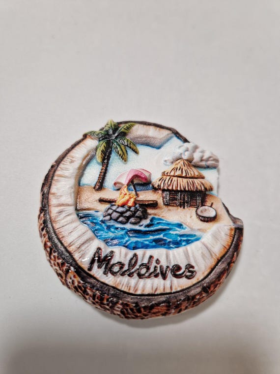 Souvenir Viaggio 3d Magnete Da Frigorifero 3D Maldive, Souvenir, Decorazione Per Casa E Cucina, Magnete Magnetico Per Frigorifero Magnete Jamaica Souvenir