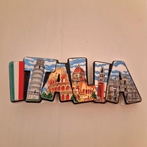 Souvenir 3D koelkastmagneet Italië 3D koelkastmagneet 3D koelkastmagneet Italië Decoratie Reizen Italië
