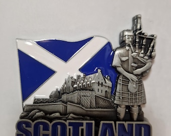 3D Scotland Fridge Magnet - 5.5x7.7 Cm Resin Travel Souvenir Gift