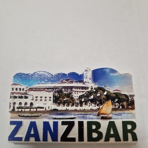 Souvenir 3D Fridge Magnet Zanzibar Tanzania 3D Refrigerator Magnet Zanzibar 3D Fridge Magnet Tanzania Decoration Travel Home Decor