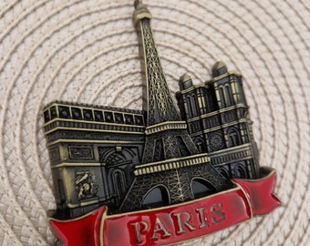 Souvenir 3D-kűhlschrankmagnet Paris Frankreich 3D Fridge Magnet France Dekoration Travel Geschenke