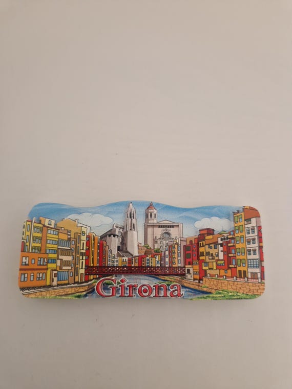 Magnete 3D Barcellona Spagna - Souvenir Viaggio In Resina Per Frigorifero - 11x8,8cm