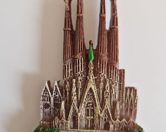 Aimant de réfrigérateur 3D Souvenir Barcelone Espagne Aimant de réfrigérateur 3D Espagne Décoration Voyage