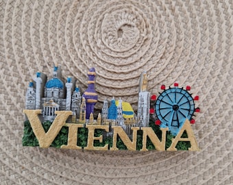 Souvenir 3D-kűhlschrankmagnet Wien 3D Fridge Magnet Vienna Dekoration Travel Geschenke