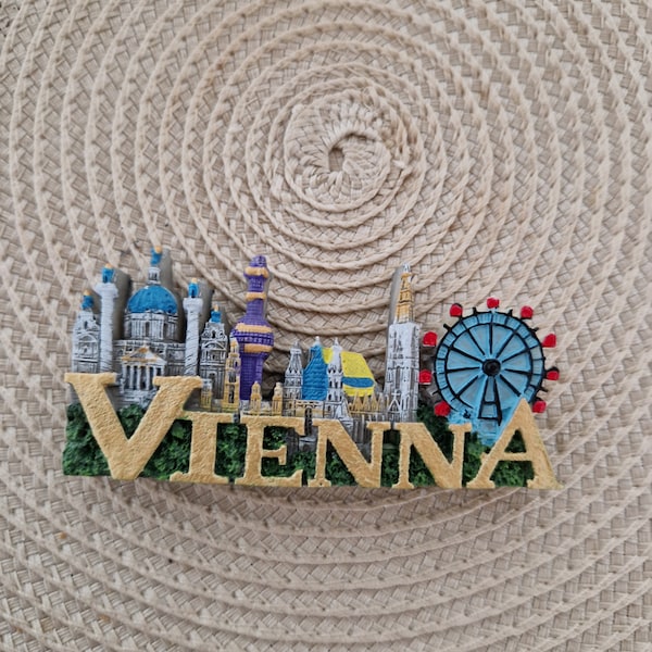 Souvenir 3D-kűhlschrankmagnet Wien 3D Fridge Magnet Vienna Dekoration Travel Geschenke