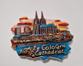 Souvenir 3D Fridge Magnet Cologne Germany 3D Refrigerator Magnet Cologne Cathedral Germany Decoration Fridge Magnet