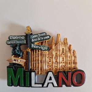 Souvenir 3D Fridge Magnet Milan 3D Refrigerator Magnet Milano Italy Italy Decoration Travel
