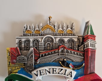 Aimant de réfrigérateur 3D Souvenir Venise Aimant de réfrigérateur 3D Venezia Aimant de réfrigérateur Italie Décoration Voyage