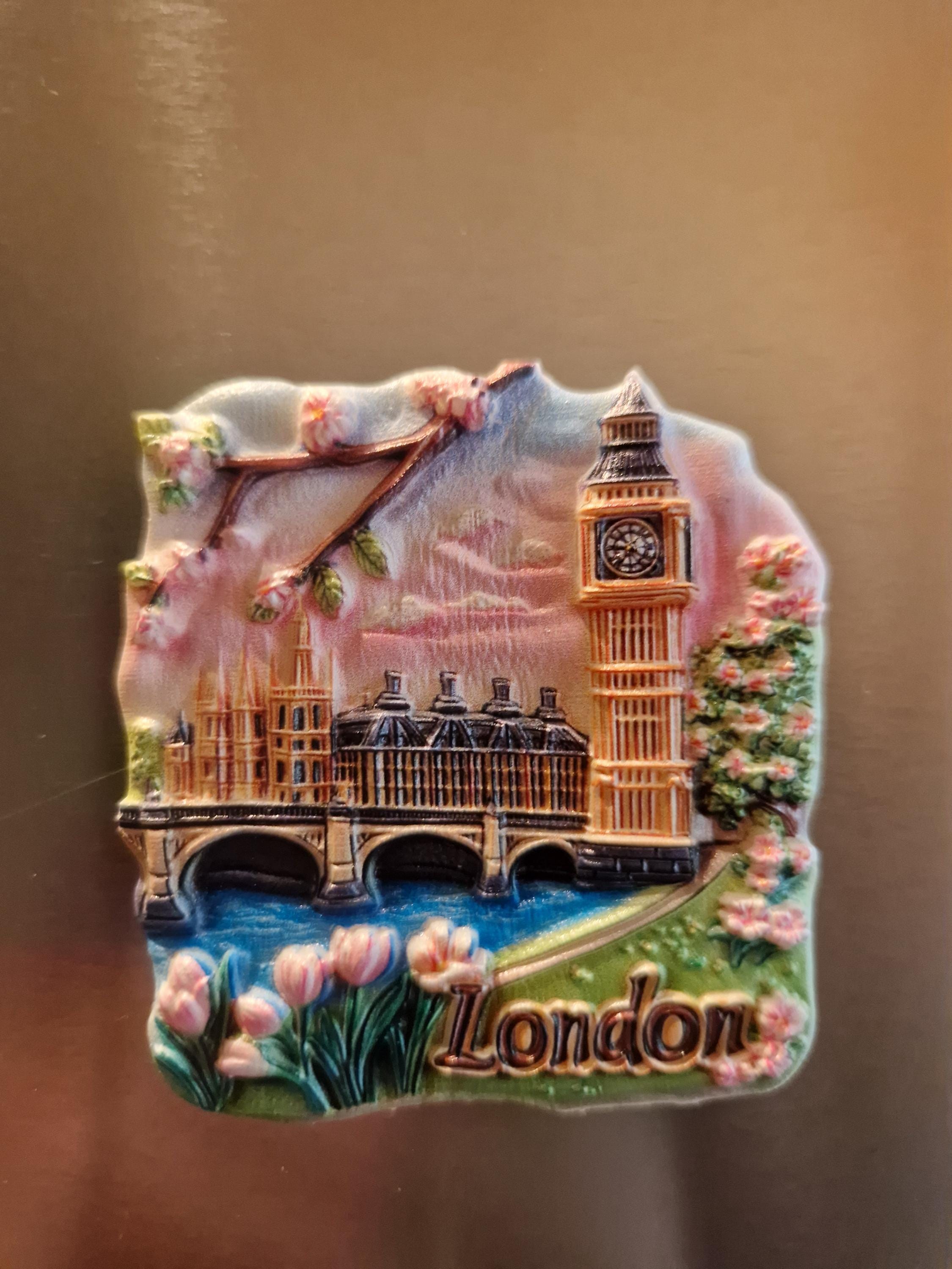 Calamita 3D Londra In Metallo – Souvenir Da Viaggio, Magnete Per Frigo Originale, Decorazione Casa E Ufficio, 7x5 Cm - 5