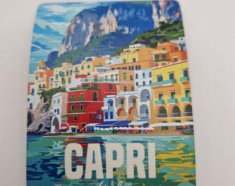 Souvenir Fridge Magnet Capri Italy Refrigerator Magnet Capri Italy Decoration Fridge Magnet Italia Travel Reisen