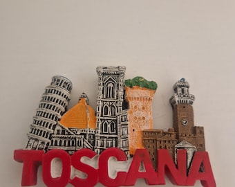 Souvenir 3D refrigerator magnet Tuscany Italy 3D Refrigerator Magnets Home Decoration World Travel Collectibles Gifts Travel Holiday Living