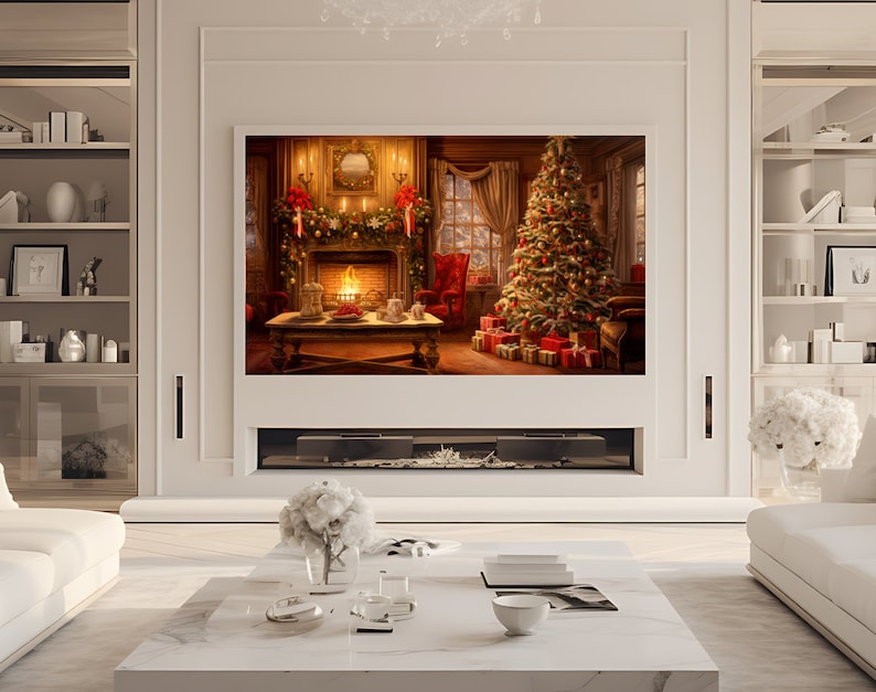 Animated Background Christmas, Cozy Christmas Animated Background