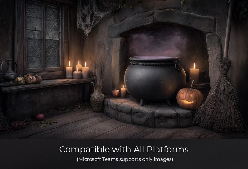 Animated Background, Magic Cauldron, Witch Hearth, Haunted Corner ...