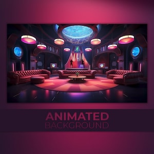 Animated Background, Dance Club Room, Disco House, Celebration Room, Party Bar, Night Lounge Animation