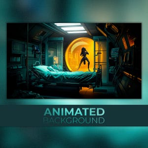 Animated Background, First Contact, Infected Station, Alien Attack, Isolation Chamber, Twitch Stream Zoom Vtuber Background