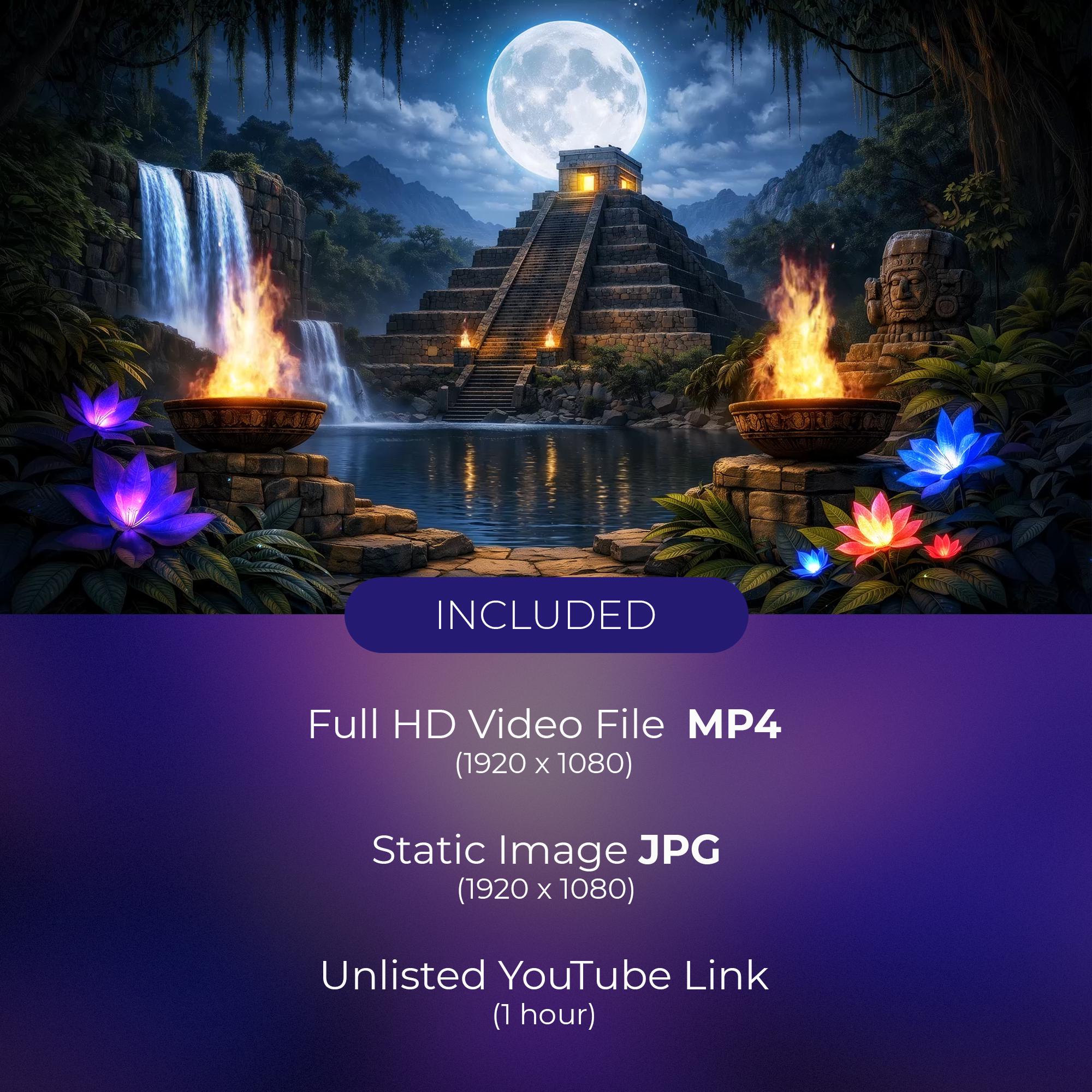 Animated Background, Hidden Jungle Temple, Ancient Fantasy, Sacred ...