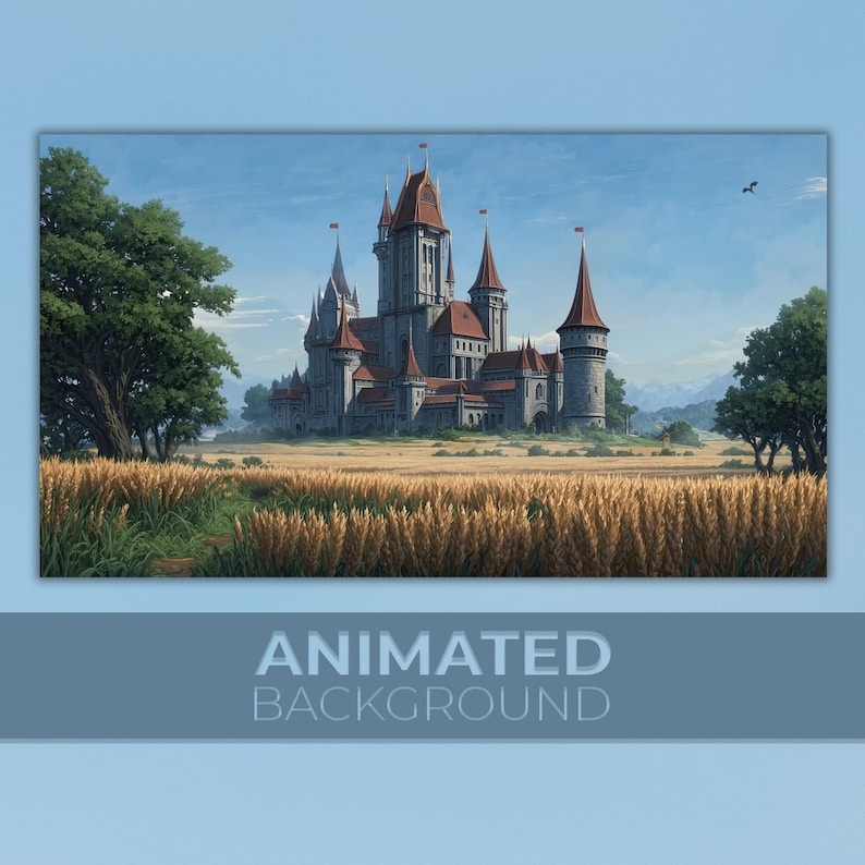 Animated Background, Dragon Citadel, Goldfield Bastion, Suncrest Castle ...