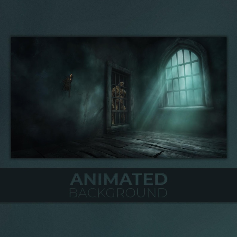 Animated Background, Dark Prison, the Silent Cell, Horror Dungeon, Dark ...