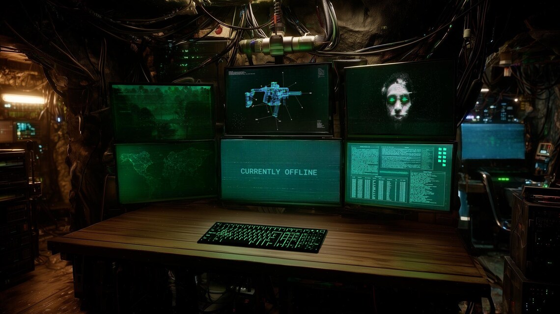 Underground Command Center Sample Stream Screen Animated, Underground Command Center, Control Room, Cyber ...