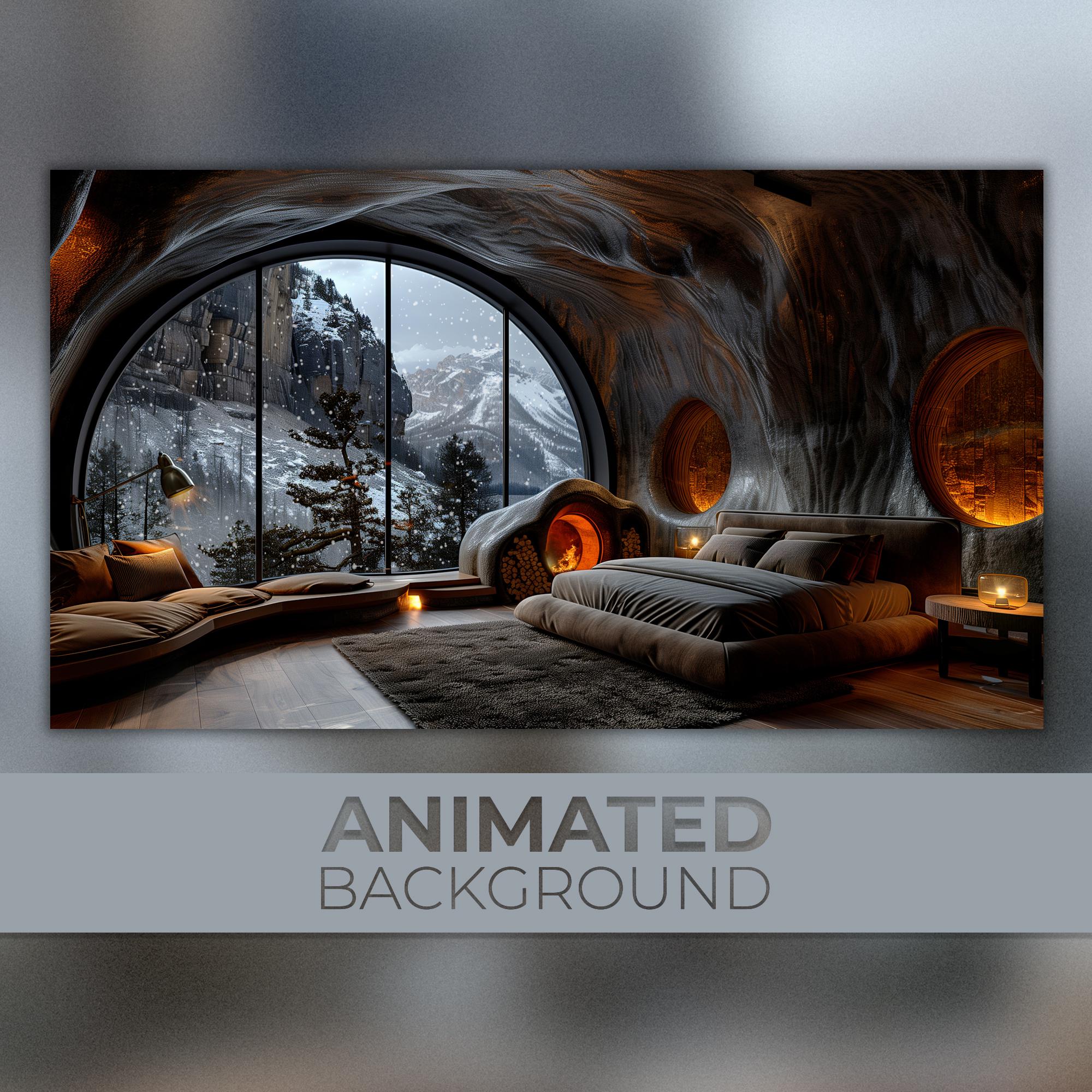 Animated Background, Luxurious Bedroom, Rocky Mountainside, Circular ...