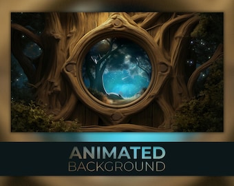 Animated Background, Dream Portal, Another World, Mystic Gateways, , Twitch Stream Zoom Vtuber Background