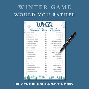 Winter Would You Rather Game: Fun Family Trivia (Digital Download)