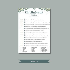 Eid Mubarak Games Bundle: Islamic Family Fun (instant Download) - Etsy