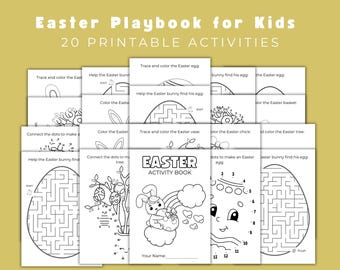 Easter Activity Book for Kids: Printable Games & Coloring (Digital Download)
