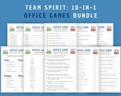 Office Team Building Games Bundle: 10 Printable Work Trivia (PDF)