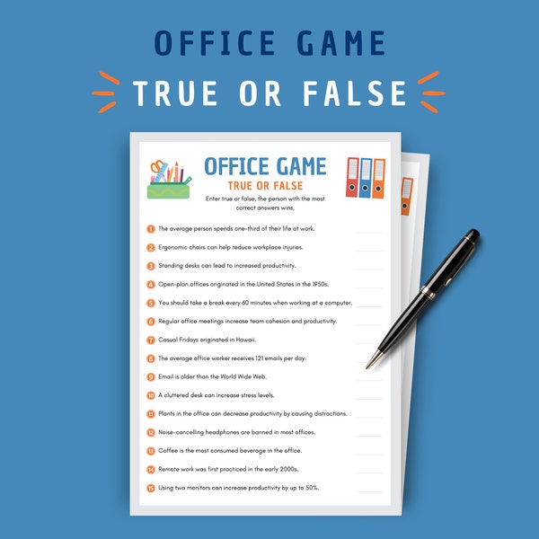 Work Team Building Game Etsy