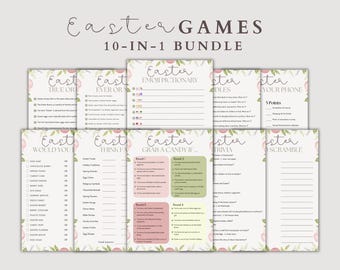 Easter Games Bundle: 10-in-1 Family Party Games (Digital Download)