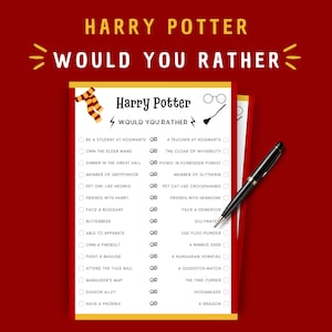 Enchanted Wizard &#39;Would You Rather&#39; Game: Magical Party Fun (Digital Download)