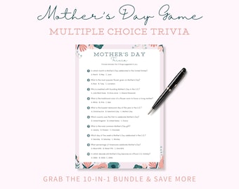 Muttertag Quiz: Lustiges Familien Quiz (Instant Download)