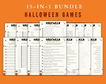 15-in-1-Halloween-Spiele-Bundle: Gruselige Partyspiele (Digitaler Download)