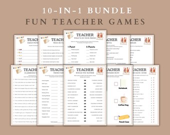 Ensemble de jeux pour enseignants : activités en classe 10 en 1 (téléchargement numérique)