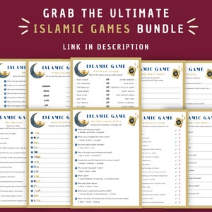 Islamic Riddles Game | Digital Download | Printable Muslims Trivia ...