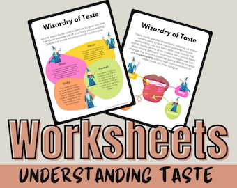 Understanding Taste Worksheets