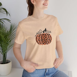 Leopard Pumpkin Shirt, Cheetah Pumpkin Shirt,Thanksgiving Shirt, Fall Shirt, Hello Pumpkin, Family Matching Shirt