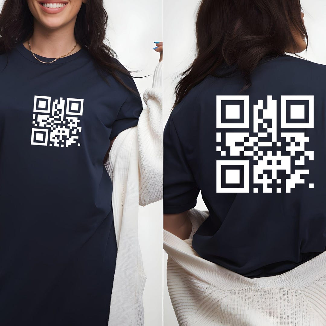 Fuck off QR Code Shirt, Fuck You QR Code Shirt, Funny Saying Shirt With ...