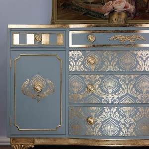 Anisa Kacha Decor Stencil, Redesign with Prima Stencil, Wall Stencil, Furniture Stencil, Kacha Decor Stencils