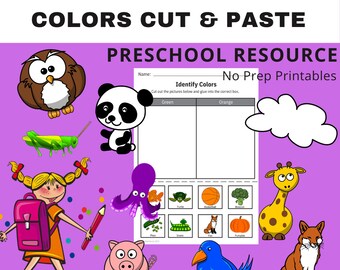 Cut and Paste Craftcut and Paste Worksheets for Kidsprintable for ...