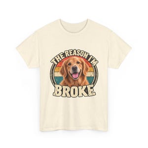 Custom Pet Photo Shirt | Personalized Dog or Cat Tee | The Reason Im Broke Retro Shirt | Funny Pet Lover Gift image 7