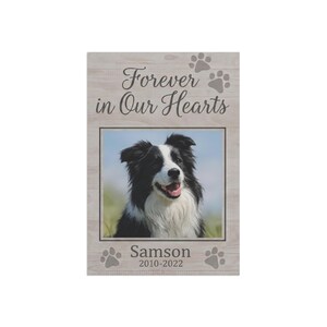 Custom Pet Memorial Garden Flag | Personalized Dog Cat Loss Tribute (12x18) Upload Your Pets Photo image 4