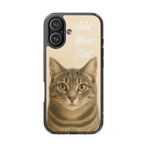 Funda personalizada para móvil con retrato de mascota, funda para subir fotos de perros y gatos, carcasa personalizada para iPhone, funda protectora de TPU, regalo para amantes de las mascotas imagen 6