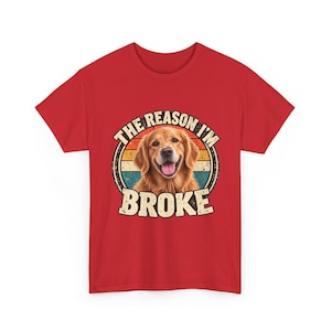 Custom Pet Photo Shirt | Personalized Dog or Cat Tee | The Reason Im Broke Retro Shirt | Funny Pet Lover Gift image 11