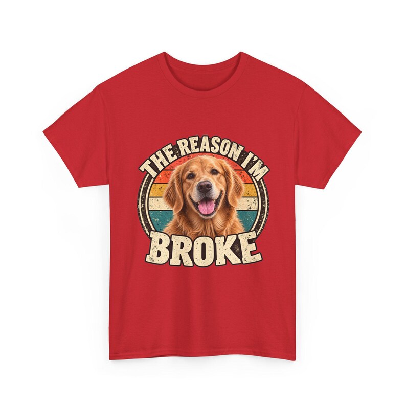 Custom Pet Photo Shirt | Personalized Dog or Cat Tee | The Reason Im Broke Retro Shirt | Funny Pet Lover Gift image 11
