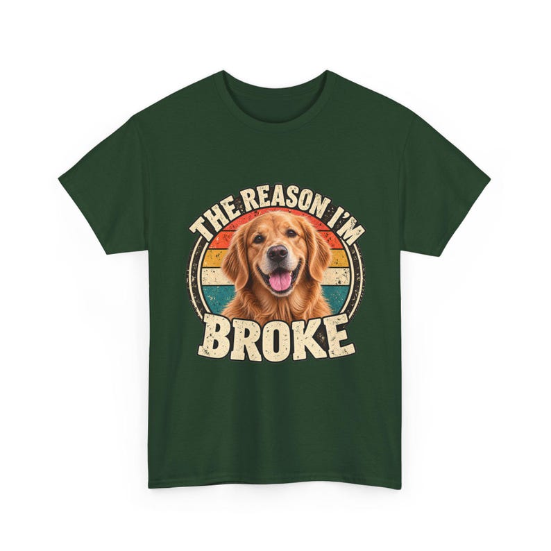Custom Pet Photo Shirt | Personalized Dog or Cat Tee | The Reason Im Broke Retro Shirt | Funny Pet Lover Gift image 8